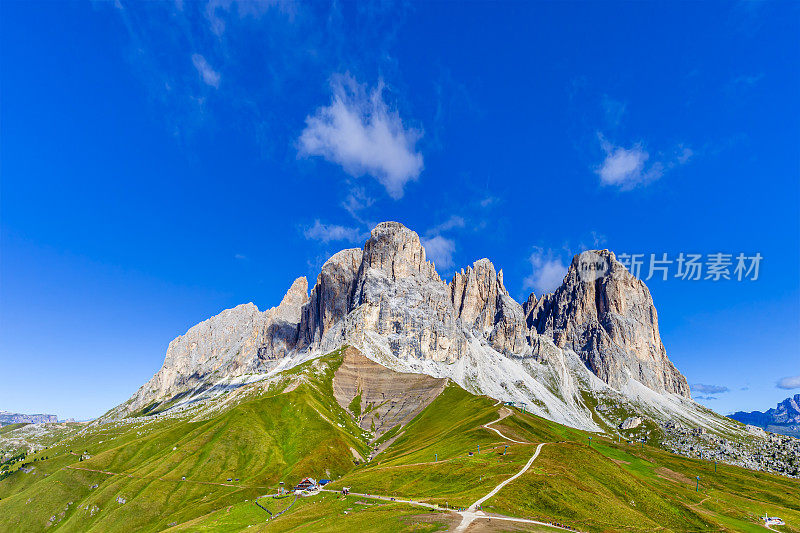 Langkofel Group - Gruppo del Sassolungo in the Dolomites -意大利